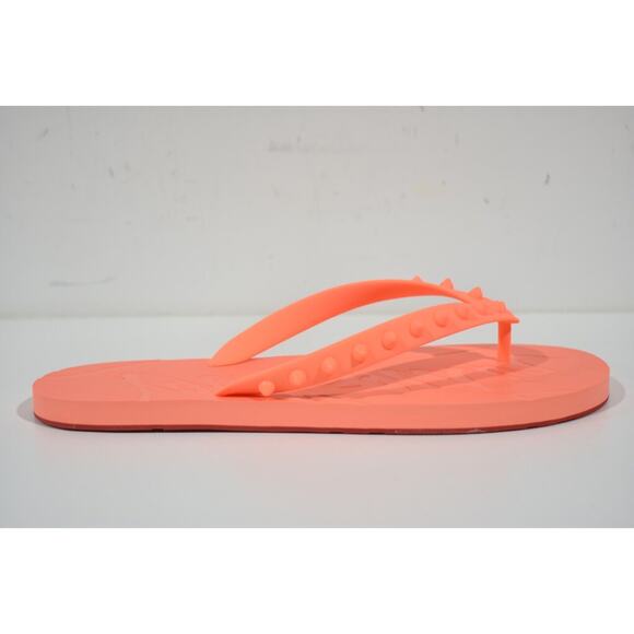 Christian Louboutin Mens Loubi Flip Flop Spikes Flat Drag Thong Sandal 43 10 - Picture 2 of 12